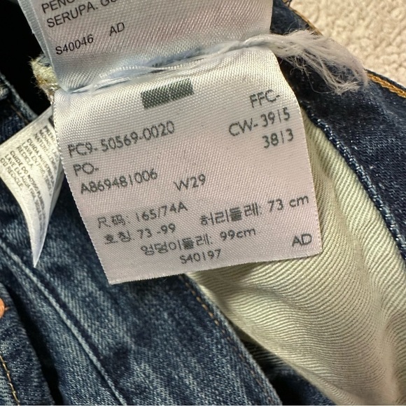 Levi’s LVC Vintage 505-0217 Selvedge Jeans Distressed Summer of Love 1967 - Picture 13 of 16